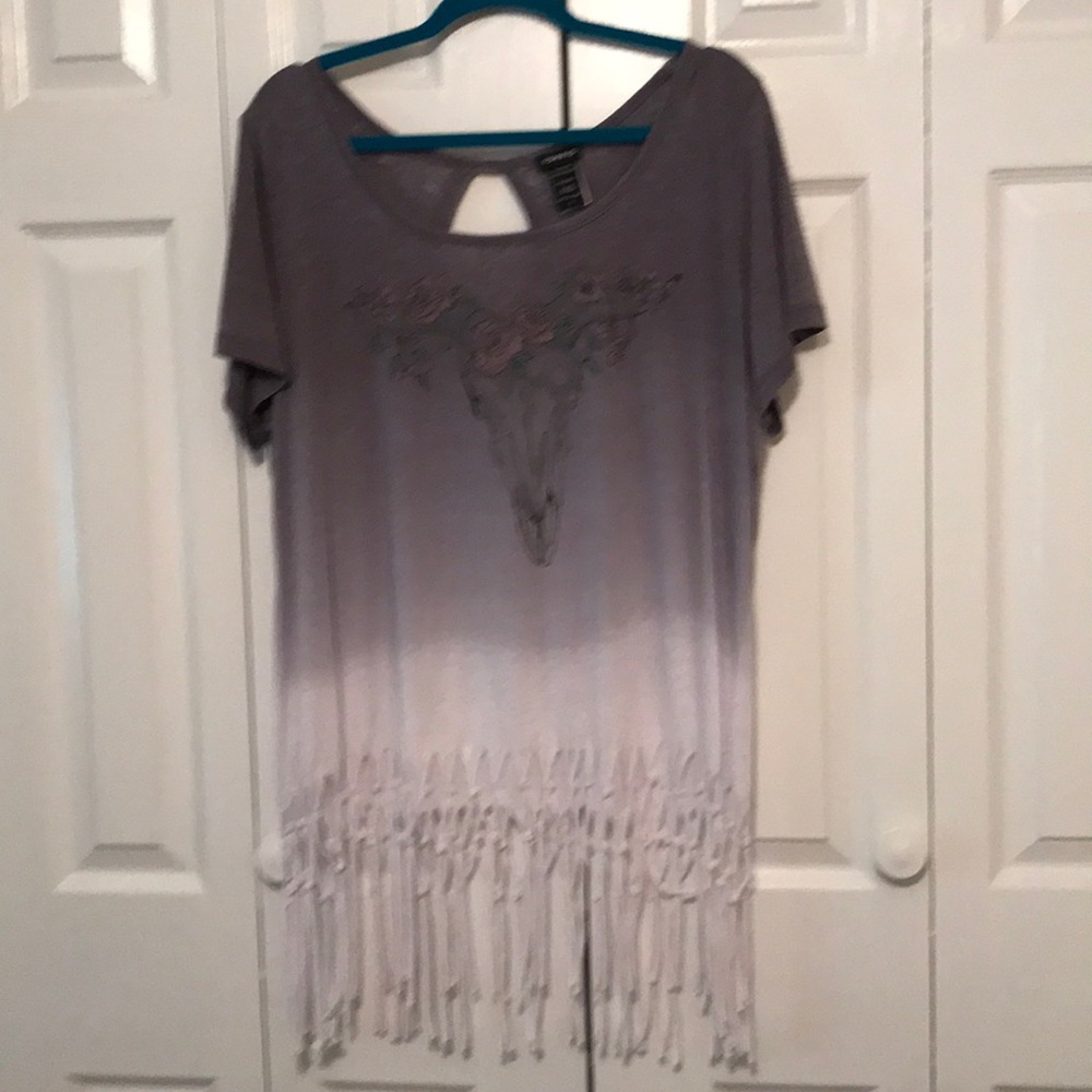 Torrid fringe t shirt. NWOT